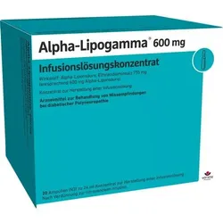 ALPHA-LIPOGAMMA 600 mg Infusionslösungskonz. 480 ml
