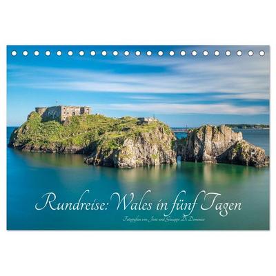 Rundreise: Wales in fünf Tagen (Tischkalender 2026 DIN A5 quer), CALVENDO Monatskalender