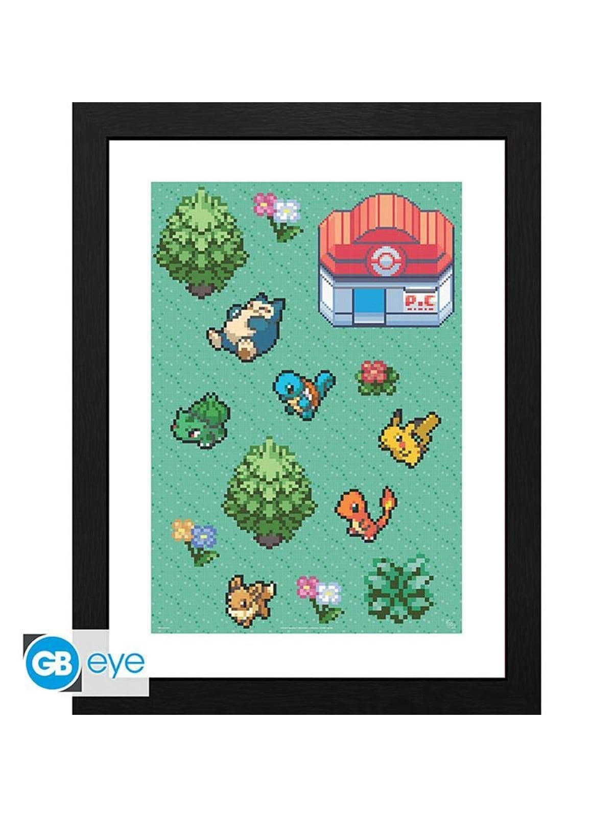 ABYstyle - Pokemon - Framed Print - Pixel Art - Bild