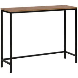 KONSOLENTISCH dunkler Holzfarbton/schwarz Tulia