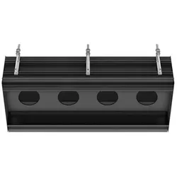 Gessi lineares Deckeneinbau-System, Grundkörper L = 880 mm mit 4-Loch-Innenblende für 4 Module, 61127299