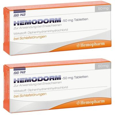 Hemodorm 50 mg Einschlaftabletten 2x 2x20 St Tabletten