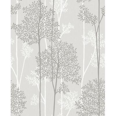 Vliestapete SUPERFRESCO EASY "Eternal - Blumen", grau, B:0,52m L:10m, Vlies, Tapeten, Grau - 10m x 52cm
