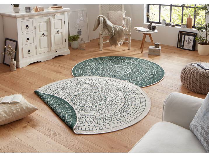 Tapis intérieur & extérieur Porto Vert/Vert Polypropylène Ø 240cm