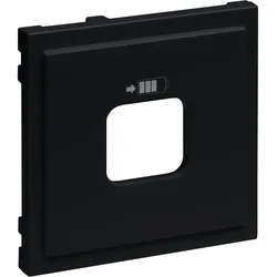 Legrand 765327 SEANO Abdeckung für USB-Ladesteckdosen A+C und C+C, Farbe: Schwarz lackiert