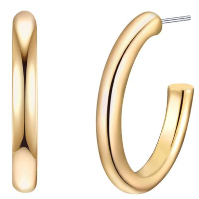 Paar Creolen YOKOAMII "Set: Y52", gelbgold, Ohrringe, Damen, 28,8mm, Creolen gelbgold