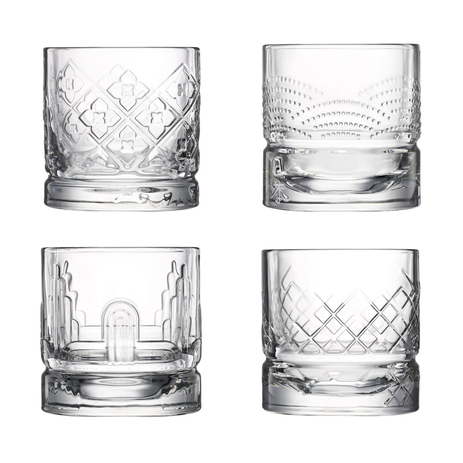 La Rochère Dandy whiskeyglas 4-delig Transparant