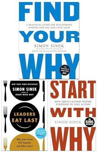 Penguin Start with Why Series 3 Books Collection Set (Find Your Why, Start With Why and Leaders Eat Last)