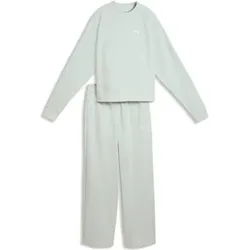Puma Damen Freizeit / Mode Sommer GJ Anzüge Anzüge lang Da Loungewear Standard Sweat Suitt FL cl, Größe S in Grün Grün