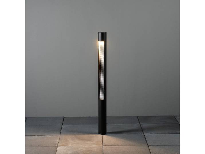 Udine LED Wegeleuchte schwarz, 12W, Glas ‖ 7537-750