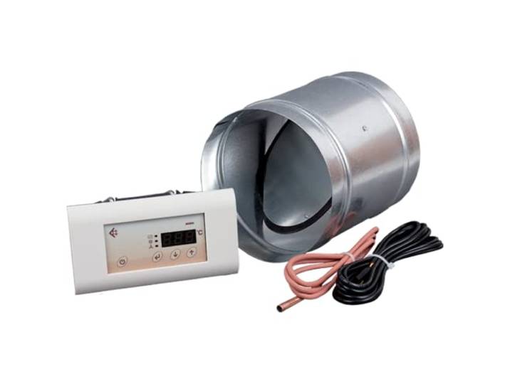 KRATKI Mikroprozessor Controller Set für Kamine ermöglicht die unabhängige Steuerung von 4 Geräten 3 Temperatursensoren Damper fi125 für maximale Heiz- und Verbrennungseffizienz