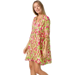 PM SELECTED Damen Tunikakleid Sommerkleid Jersey Strandkleid mit Muster PM31