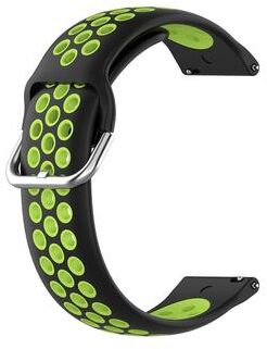 Everyday Crate Huawei Watch 3 Band 22mm Silicone Sport Replacement Strap For Huawei Watch 3 Pro And GT Series black Lime Green