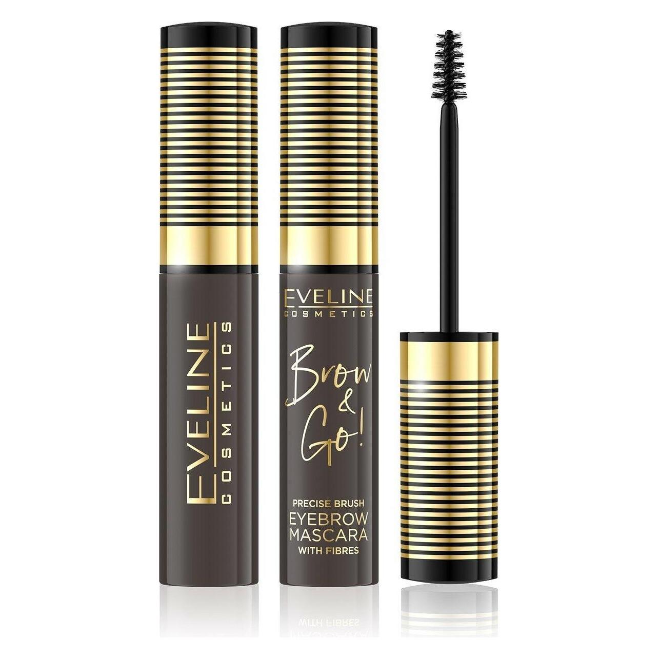 Eveline Brow & Go! Eyebrow Mascara Eyebrow Mascara 02 Dark 6Ml (02 Dark) (087590)