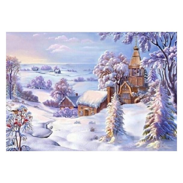 Norimpex Diamant-Mosaik - Kirche im Schnee (NO-2000742)