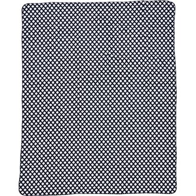 Wohndecke DONE. "Cooper", schwarz (schwarz, weiß), B:150cm L:200cm, Baumwolle, Wohndecken, Wohndecke, Wohndecke mit einfassender Ziernaht, Kuscheldecke