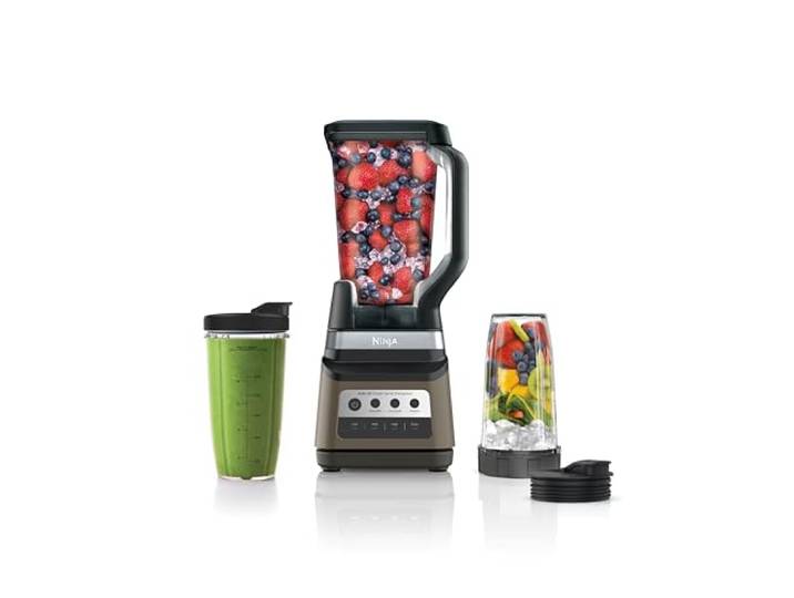 Ninja Professional Plus Duo Blender Premier Ice Crush, Smoothie, Nährstoffextraktion, gefrorene Getränke und Gänseblümchen-Maschine 3 voreingestellte Einstellungen Auto IQ® I 1400 W