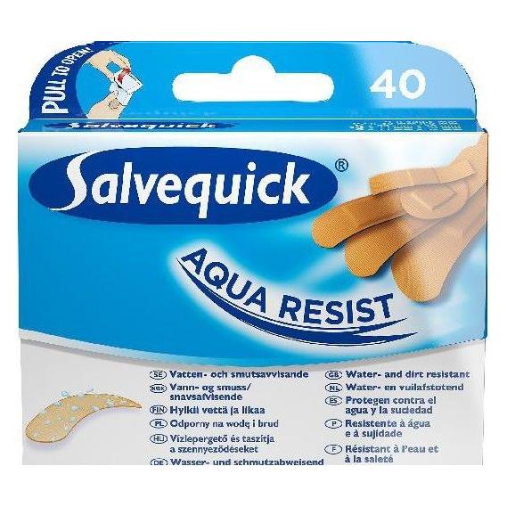 Salvequick Aqua Resist Waterproof Patch 40Pcs. (40x) (06607150)