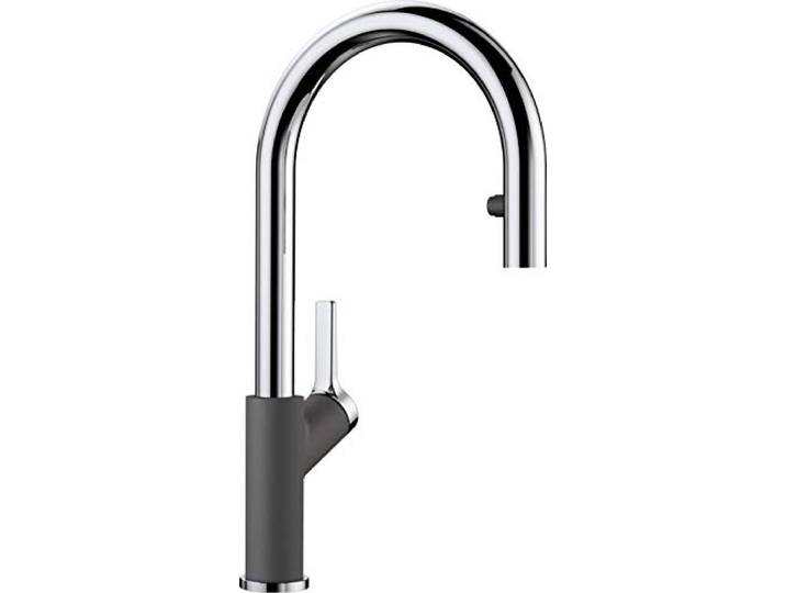 BLANCO CARENA-S Vario Küchenarmatur Mit herausziehbarem Schlauch [11x24x41,3 cm] Wechsel von Klarstrahl in Brausestrahl Wasserqualität & wassersparend Hochdruck