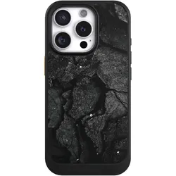 Nivocase Hülle für Apple iPhone 16 Pro Handyhülle NIVOcore Case Schwarz Beton Stein schwarz (Apple iPhone 16 Pro), Smartphone Hülle, Schwarz