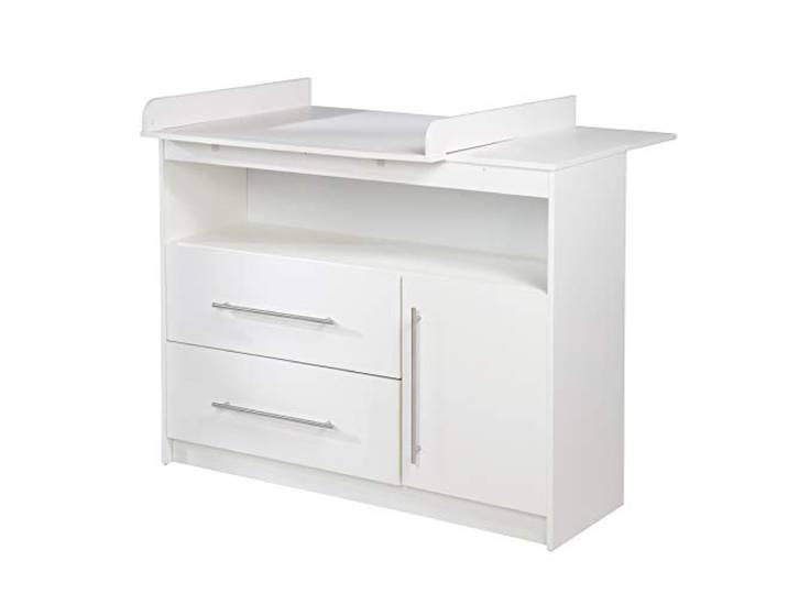 roba Wickelkommode 'Maren', mit abnehmbarem Wickelansatz, breit, 2 Schubladen, Wickelhöhe 90 cm