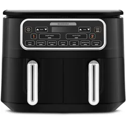 Karaca Air Cook Duo Heißluftfritteuse XXXL 8 Liter, Black Chrome, 8 Personen, 2500W