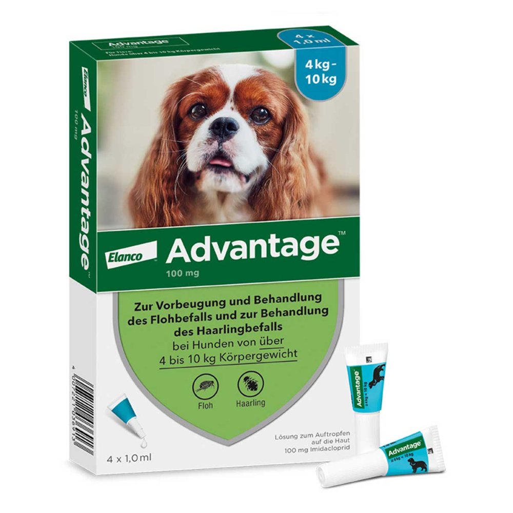 Elanco Deutschland GmbH Advantage Spot-On für Hunde von 4 bis 10 kg Körpergewicht 08613311