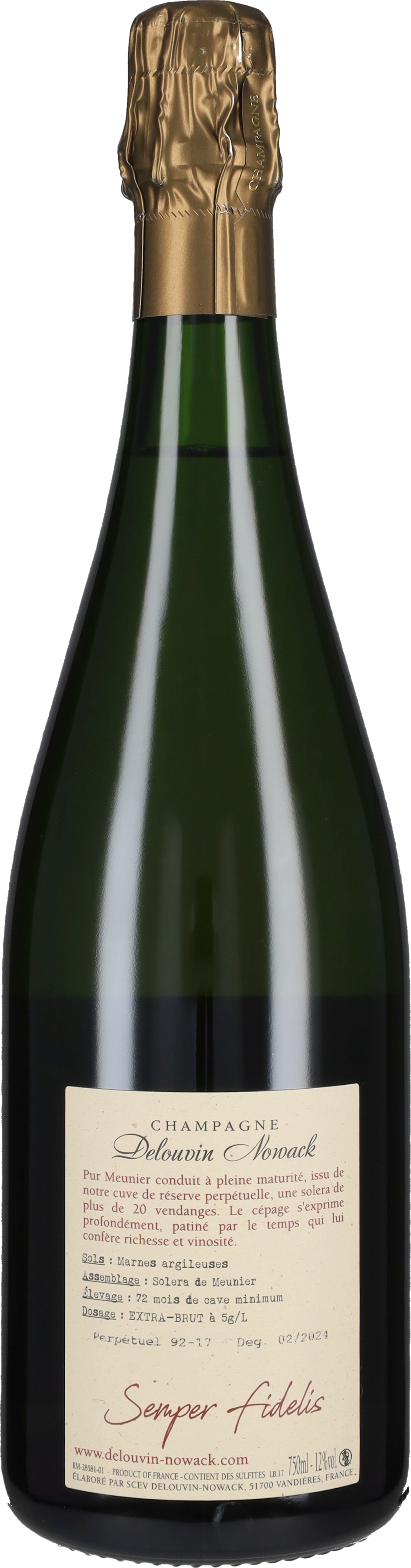 Champagne Extra Brut 'Semper Fidelis XVI' Famille Delouvin