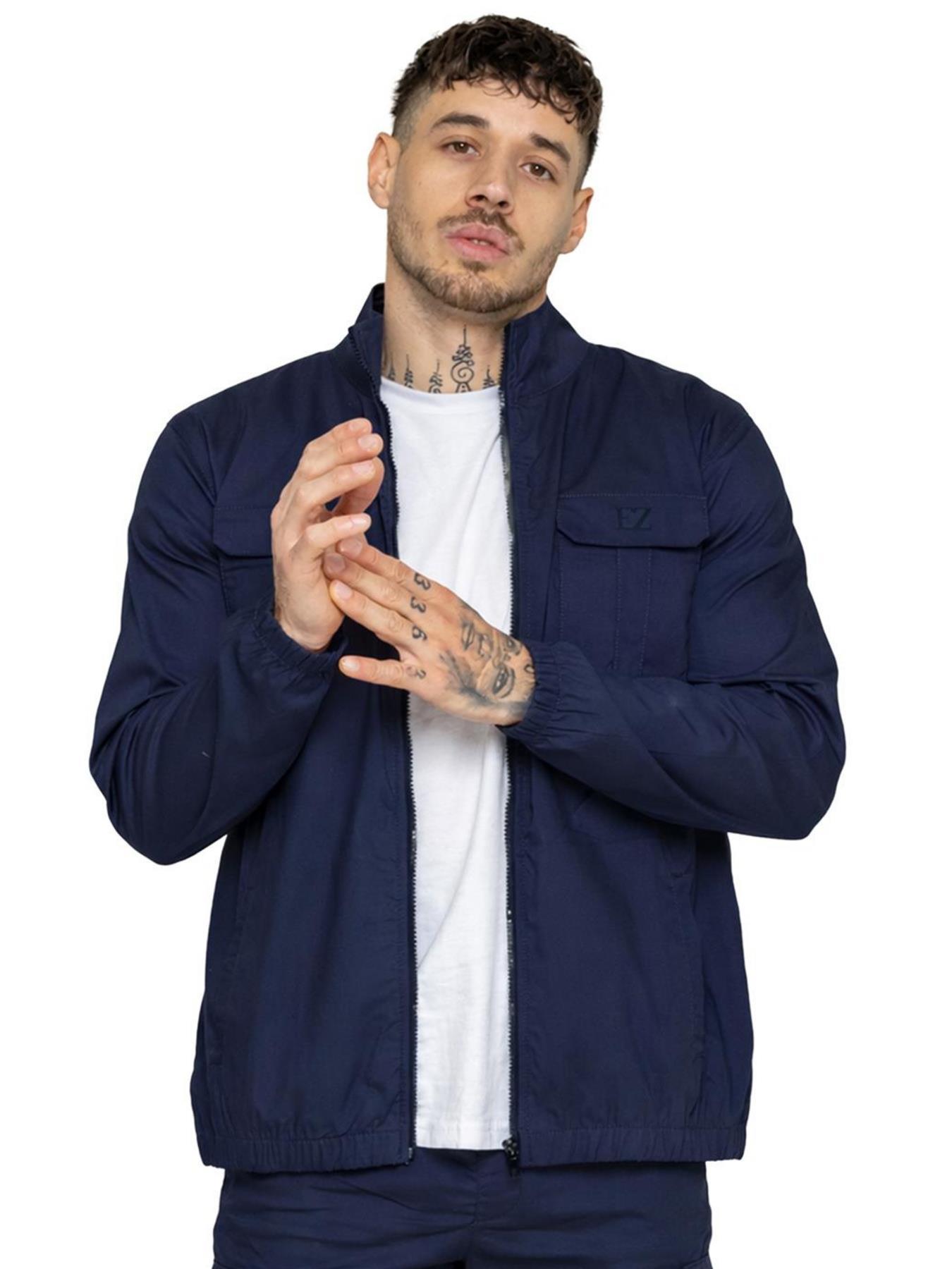 Enzo | Heren Lichtgewicht Funnel Neck Jas