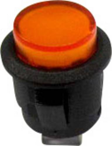 TRU Components 1587755 TC-R13-523BL-05YL Druckschalter 250 V/AC 1.5A 1 x Aus/Ein rastend Gelb