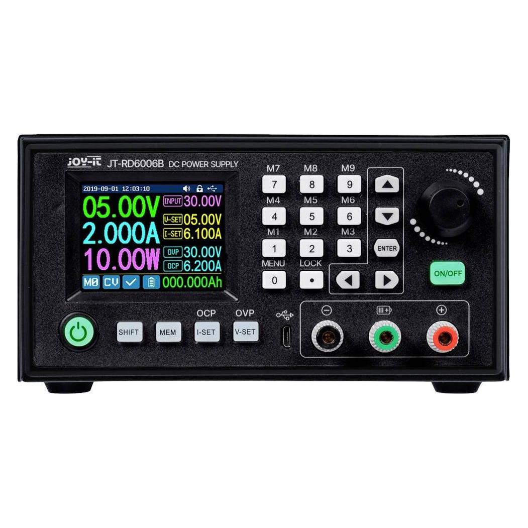Joy-it JT-RD6006-C-B Labornetzgerät, einstellbar 0 - 60V 0 - 6A 360W fernsteuerbar, programmierbar (JT-RD6006-C-B)