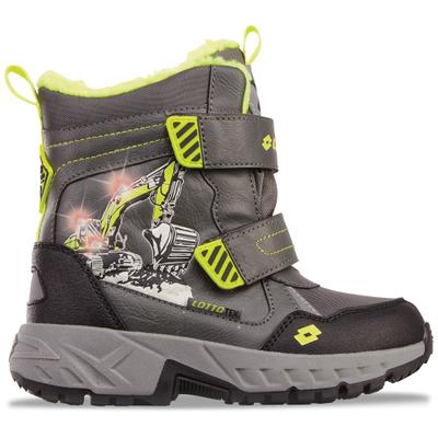 Klettboot LOTTO, Mädchen, Gr. 29, gelb (grau, fr.gelb), Synthetik, Schuhe, - mit Print und LEDs an der Außenseite