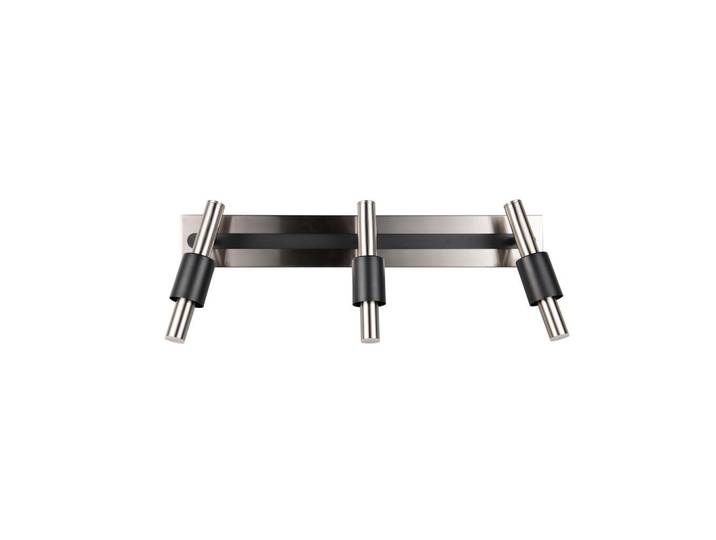 Trio Leuchten Led-Strahler Ikaris, Schwarz, Nickelfarben, Metall, 20.5x20.5x63 cm, Farben fixierbar, Lampen & Leuchten, Innenbeleuchtung, Spots & Strahler, Deckenspots