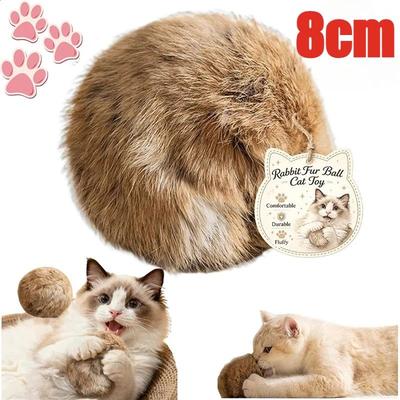 Uplift Treasures 3PCS Catnip Plush Fur Ball Cat Toys 3PCS Catnip Plush Fur Ball Cat Toys