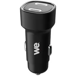We-Vibe Chargeur allume-cigare WE - 2 ports USB-C - 60W max - Protocole PPS - Noir (60 W, 2 Ports), USB Ladegerät, Schwarz