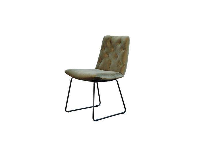 Kawola Stuhl NEW Charme Dunkelgrün Velvet (1er-Set), 52x87x66 cm, Esszimmer, Stühle, Esszimmerstühle