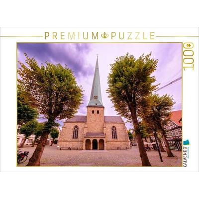 CALVENDO Puzzle Delbrück, Kirche St. Johannes | 1000 Teile Lege-Größe 64x48cm Foto-Puzzle für glückliche Stunden