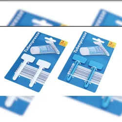 Tubenpresse 2er Set – Praktischer Tubenquetscher, effiziente Restentleerung für Zahnpasta, Cremes, Salben, Farbe zufällig