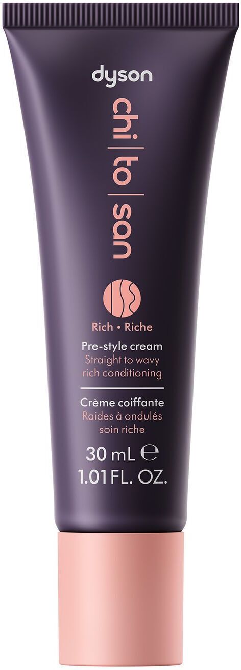 Dyson Chitosan™ Pre-Style Cream Glattes bis welliges Haar – reichhaltige Pflege, Reisegröße   30 ml - Refurbished
