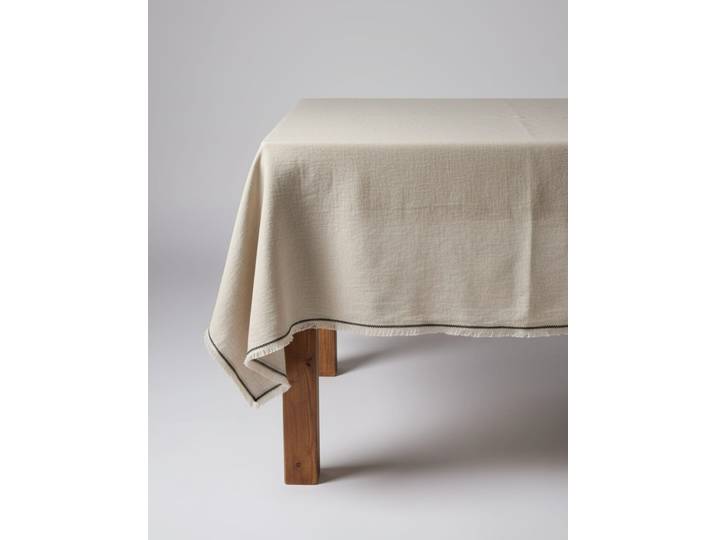 Nappe en lin beige 150x300x2cm