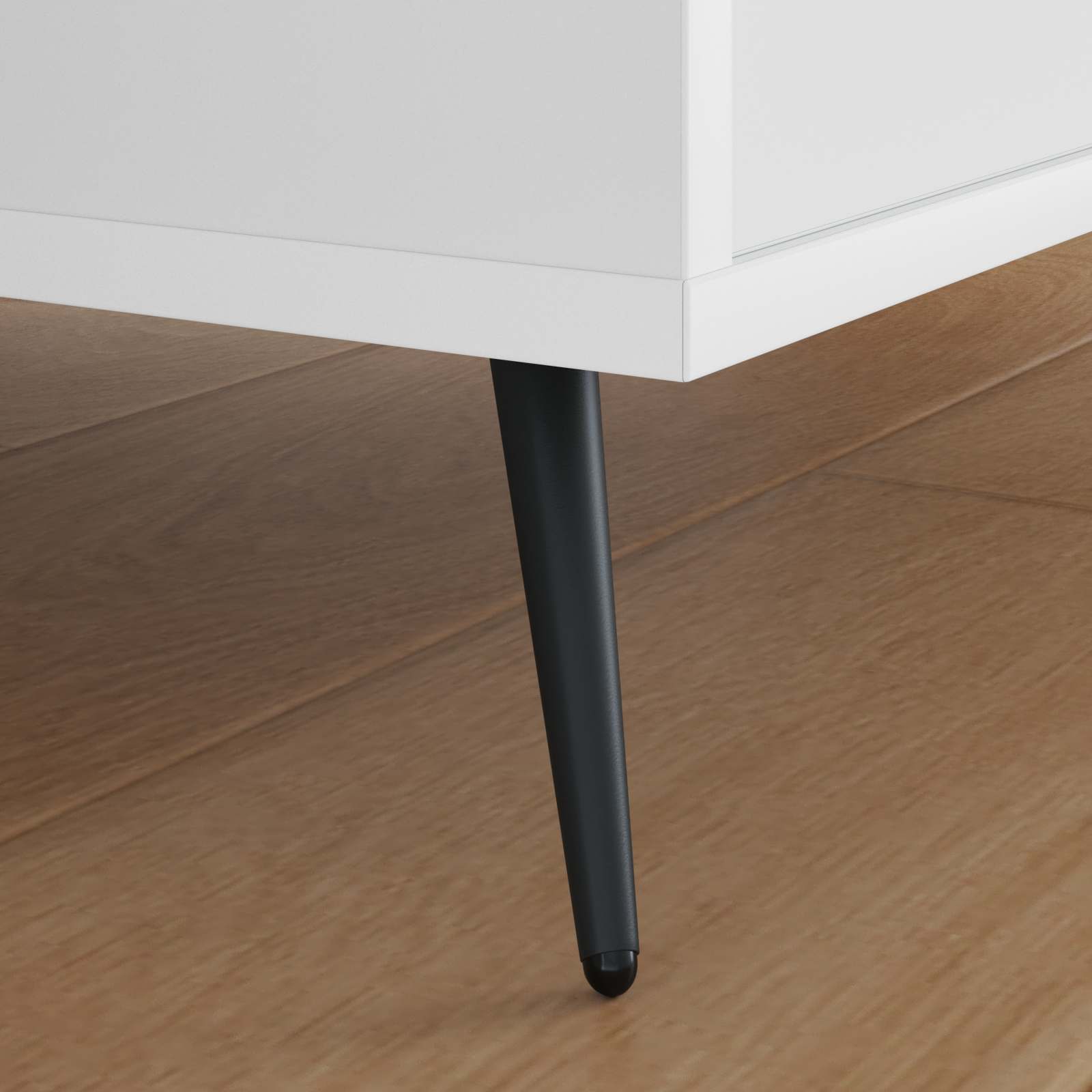 vidaXL Pieds de Support 12 pièces Noir 56 x 56 x 100 mm Fer