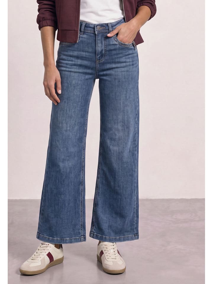Street One Jeans - Wide Leg - in Blau - W31/L30
