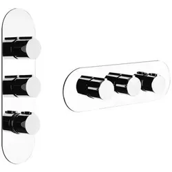 Gessi Tondo, Fertigmontageset mit 2 separaten Wegen, 43064149, Farbe: Finox Optik