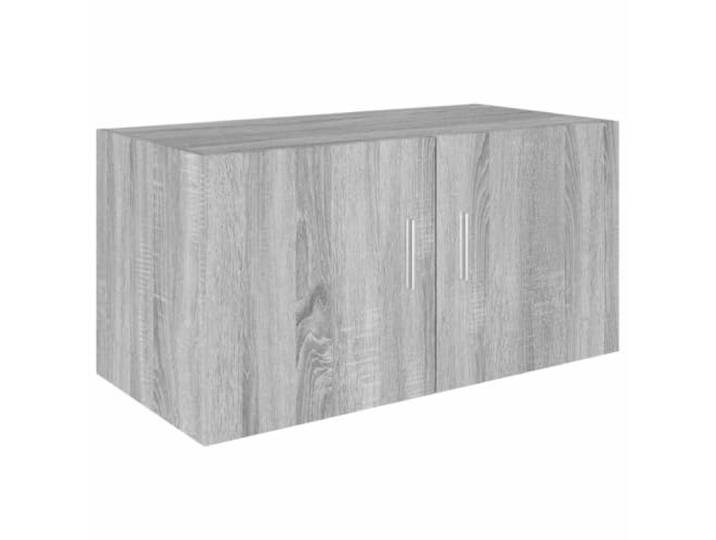 QINXIXINAIXI Wandschrank Grau Sonoma 80x39x40 cm Holzwerkstoff Elegantes modernes Design, 2 Türen, Staubschutz, einfache Reinigung, Schwebeschrank, Stauraum ohne Bodenfläche