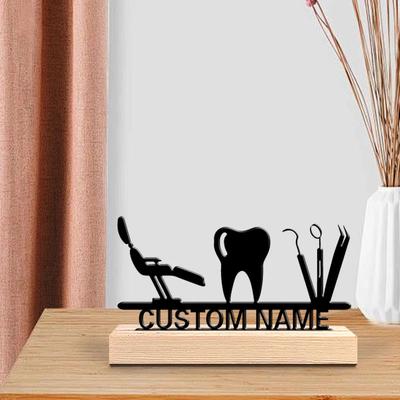 Personalized Dentist Metal Art Desk Decor Personalized Dentist Metal Art Desk Decor