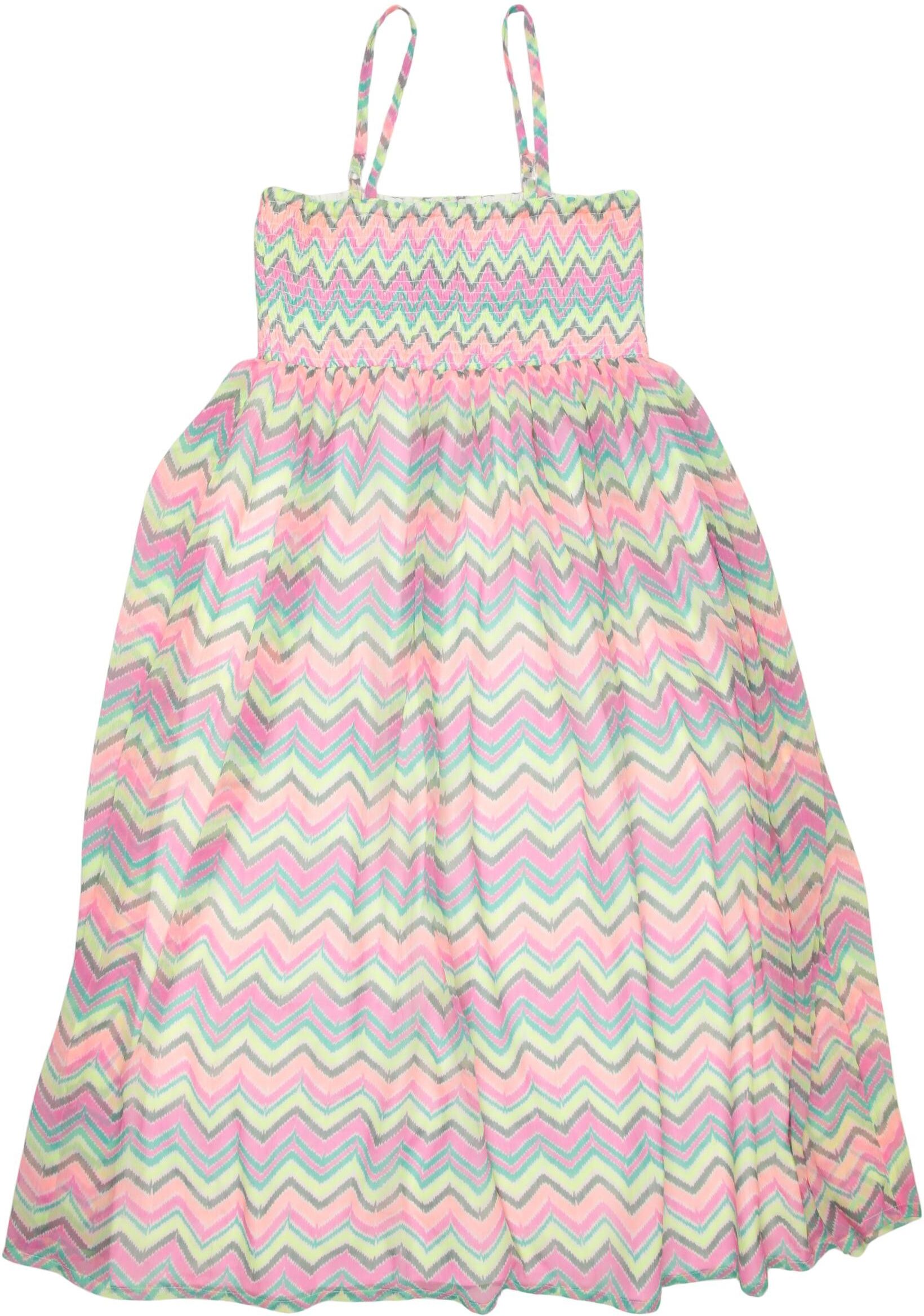 Staccato Mädchen Kleid, Mehrfarbig, Gr. EU 164, Synthetik - Second Hand