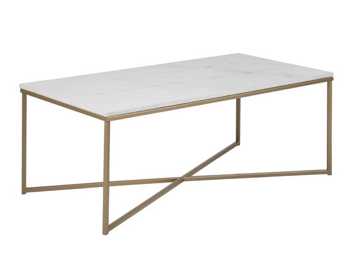 Actona Alisma Couchtisch Stahl/Marmor