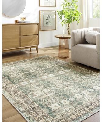 Livabliss Amelie Washable Traditional Area Rug