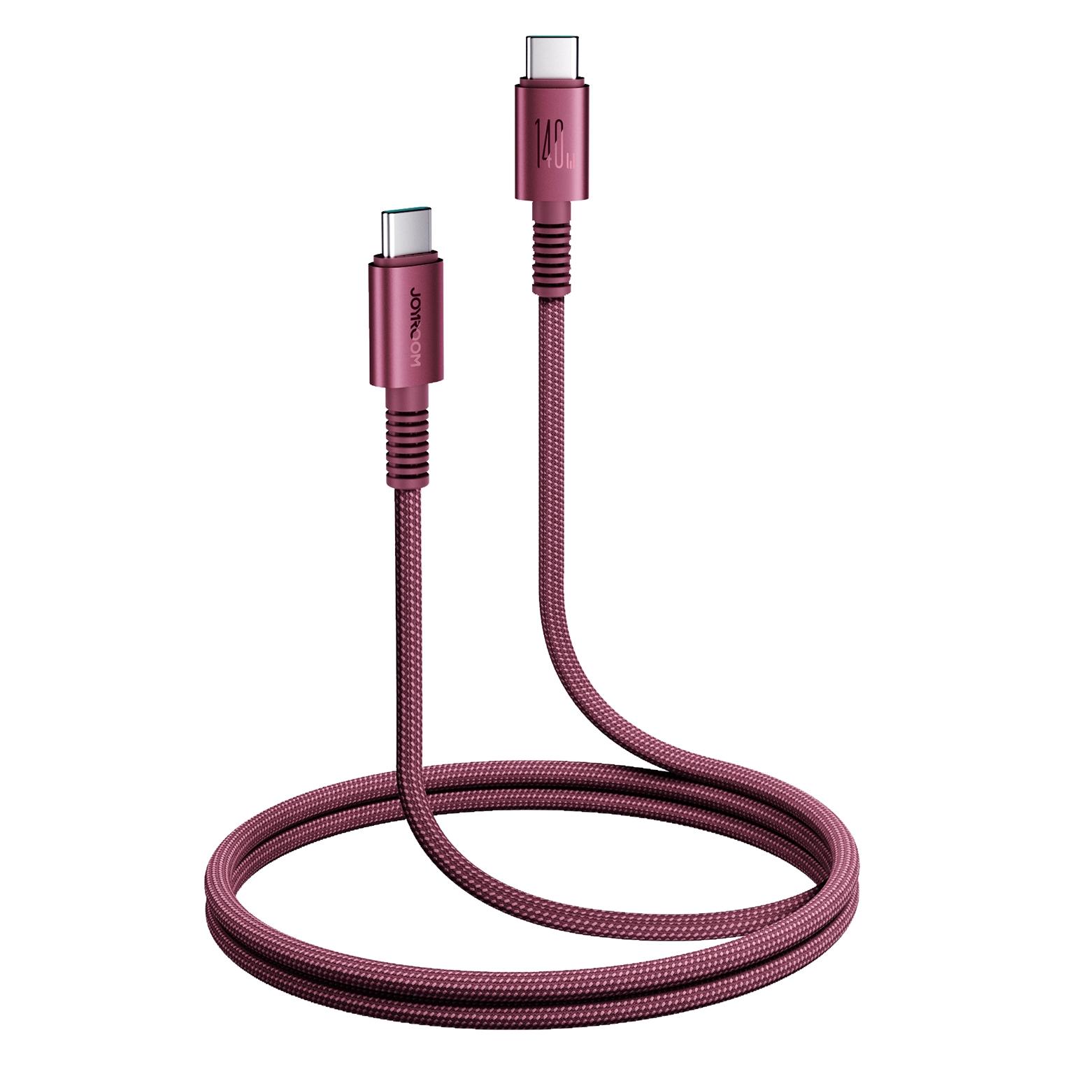 Joyroom AC40 140W Fast Charging Data Cable (Type-C to Type-C) 2m-Dark Cherry (2 m, 140 W) (AC40-2M-Dark Cherry)