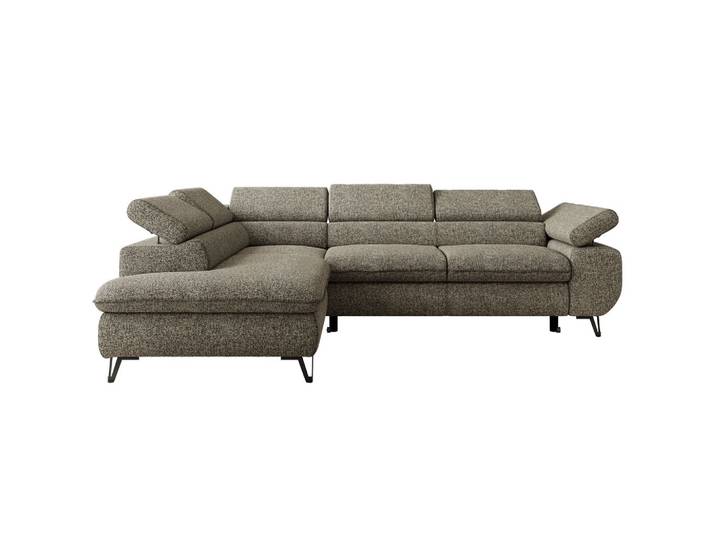 ECKSOFA PABLO L Grau Struktur - Links Seite